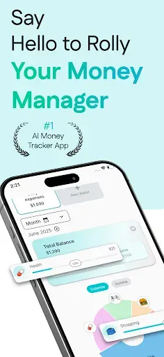 Скриншот 1 — Rolly: AI Budget Money Tracker