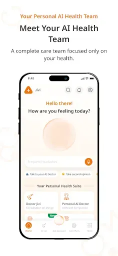 Скриншот 2 — Jivi: AI Health & Mind Coach