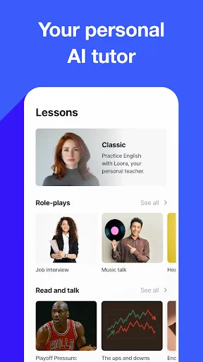 Скриншот 2 — Speak English with Loora AI