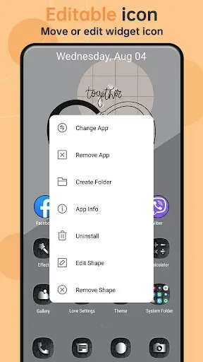 Скриншот 8 — Love Launcher: lovely launcher