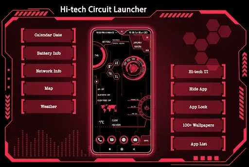 Скриншот 1 — Hi-tech Circuit Launcher