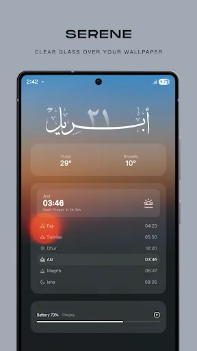 Скриншот 2 — Glassify - Widgets & Themes