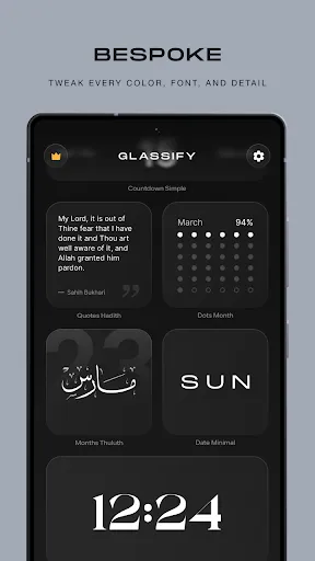 Скриншот 5 — Glassify - Widgets & Themes