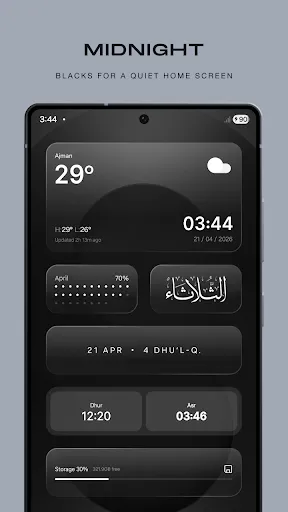 Скриншот 6 — Glassify - Widgets & Themes