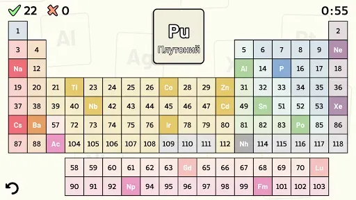 Скриншот 1 — Periodic Table Quiz