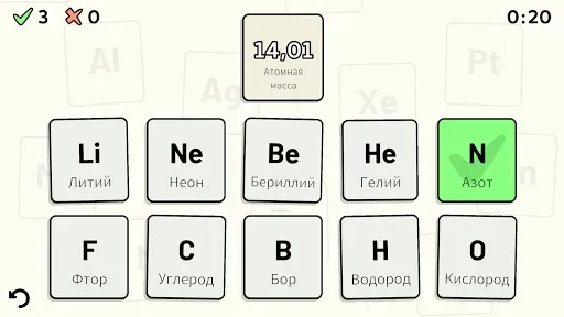 Скриншот 2 — Periodic Table Quiz