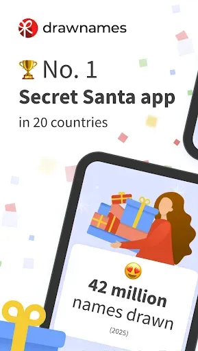 Скриншот 1 — drawnames | Secret Santa app