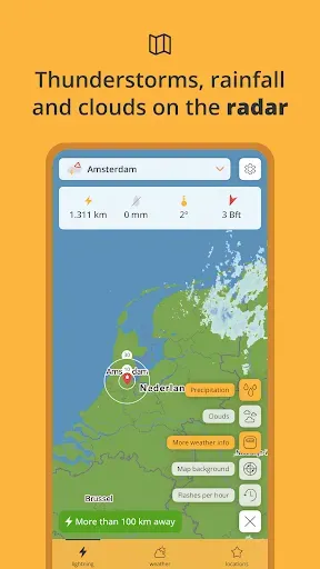 Скриншот 2 — Lightning Alarm Weatherplaza