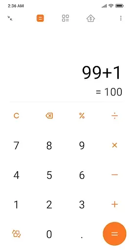 Скриншот 1 — Calculator