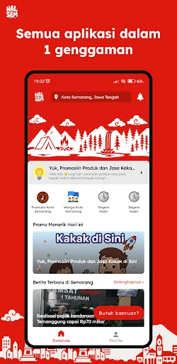 Скриншот 1 — Hallo Semarang