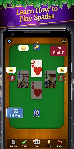 Скриншот 1 — Spades: Classic Card Games