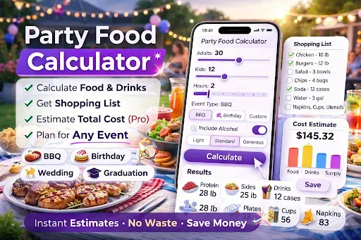 Скриншот 1 — Party Food Planner