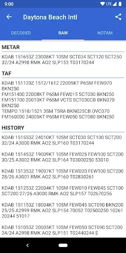 Скриншот 3 — Avia Weather - METAR & TAF