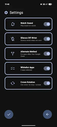 Скриншот 3 — Wear Alarm Sync