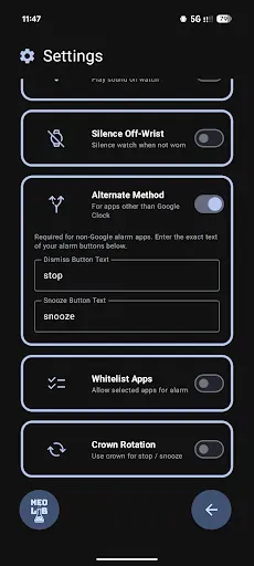 Скриншот 4 — Wear Alarm Sync