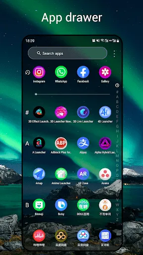 Скриншот 2 — Newlook Launcher - Galaxy Star