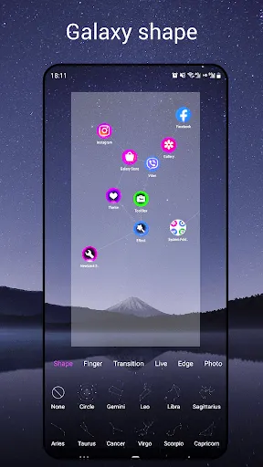 Скриншот 3 — Newlook Launcher - Galaxy Star