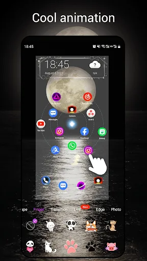 Скриншот 5 — Newlook Launcher - Galaxy Star