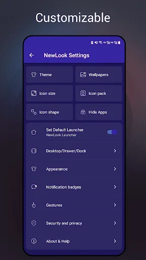 Скриншот 7 — Newlook Launcher - Galaxy Star