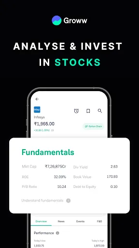 Скриншот 2 — Groww Stock, Mutual Fund, Gold