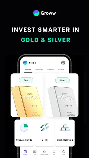 Скриншот 5 — Groww Stock, Mutual Fund, Gold