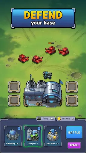 Скриншот 5 — Merge Tanks: Fortress Defense