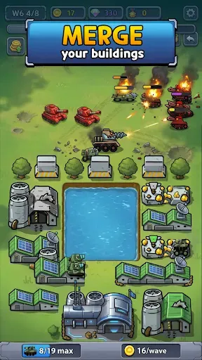 Скриншот 7 — Merge Tanks: Fortress Defense