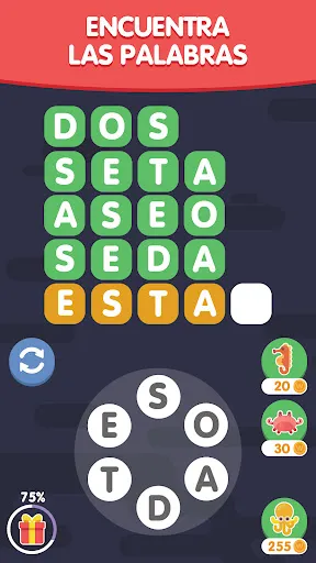 Скриншот 1 — Mar de Palabras: Juego Español