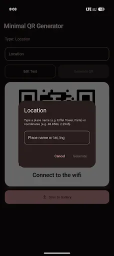 Скриншот 3 — Minimal QR