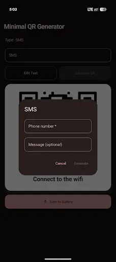 Скриншот 4 — Minimal QR