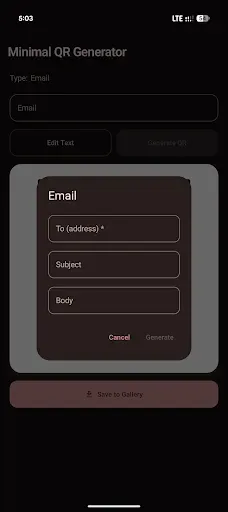 Скриншот 5 — Minimal QR