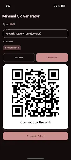 Скриншот 6 — Minimal QR