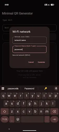 Скриншот 7 — Minimal QR