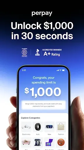 Скриншот 1 — Perpay - Shop and Build Credit