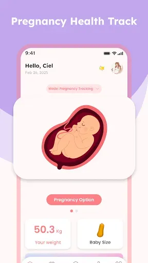Скриншот 1 — Pregnant Tracker - Baby Bump
