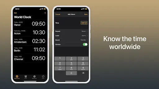 Скриншот 3 — Clock Phone 15 Pro, Alarm Pro