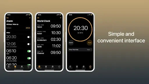 Скриншот 6 — Clock Phone 15 Pro, Alarm Pro