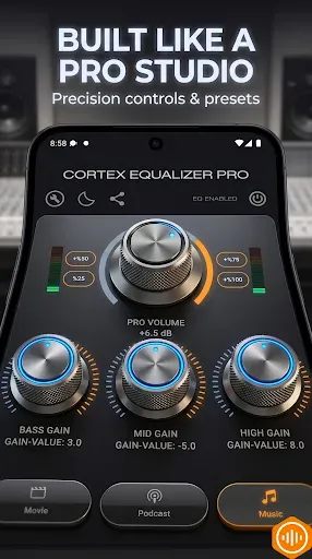 Скриншот 4 — Bass Booster Equalizer: PRO