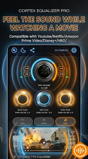 Скриншот 7 — Bass Booster Equalizer: PRO