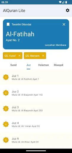 Скриншот 2 — AlQuran 30 Juz Dan Terjemahan
