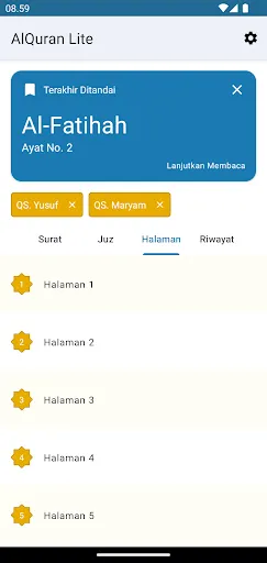 Скриншот 3 — AlQuran 30 Juz Dan Terjemahan