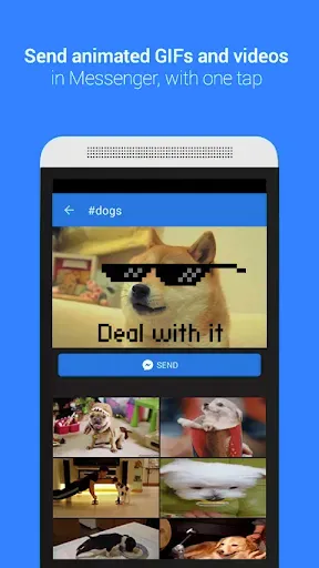 Скриншот 1 — GIF Keyboard by Tenor