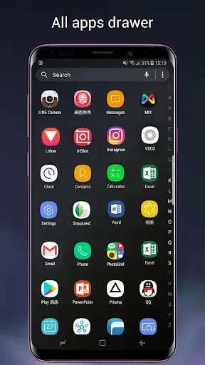 Скриншот 2 — Super S9 Launcher for Galaxy S