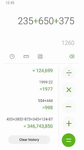 Скриншот 2 — Samsung Calculator