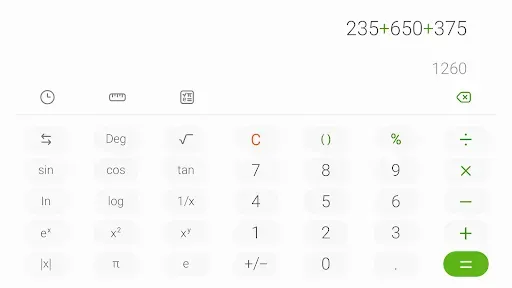 Скриншот 3 — Samsung Calculator
