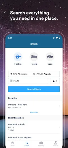 Скриншот 4 — Skiplagged - Exclusive Flights