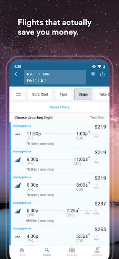 Скриншот 5 — Skiplagged - Exclusive Flights