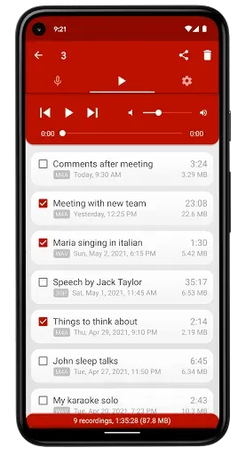 Скриншот 5 — Диктофон