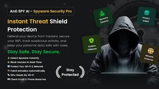 Скриншот 1 — Anti Spy AI - Spyware Security