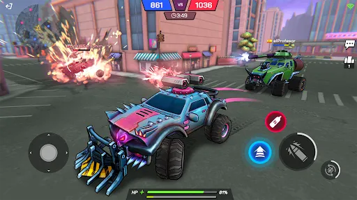 Скриншот 4 — Battle Cars: Бои на машинах